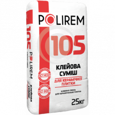 Клей для плитки ПОЛІРЕМ 105 (25кг)