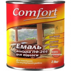 Эмаль Комфорт (Comfort) ПФ-266 желто-коричневая (2,8кг.)