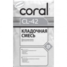 Клей для пористих блоків КОРАЛ CL-42 (Зима) (25 кг)