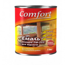 Эмаль Комфорт (Comfort) ПФ-266 красно-коричневая (2,8кг.)